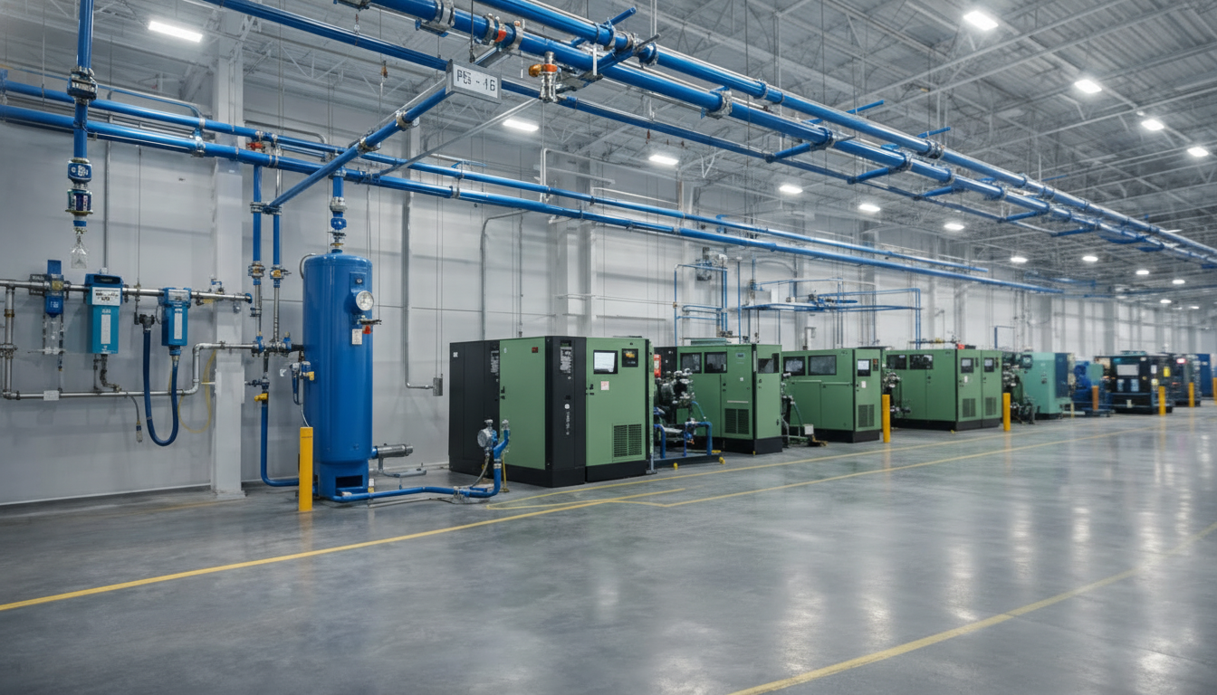 Red de distribución de aire comprimido. ¿Cuál compresor elegir?