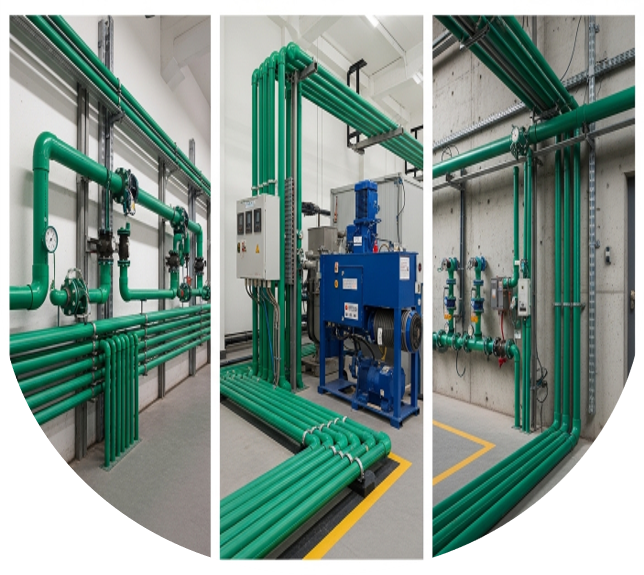 Sistema de agua potable con tubería Tuboplus en industria y edificios comerciales en México