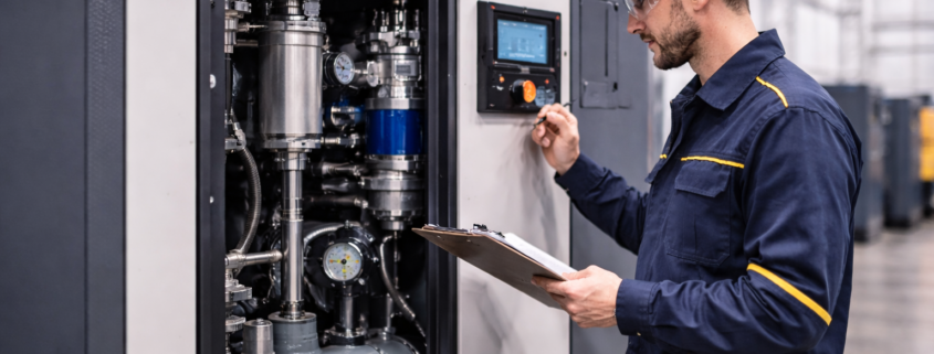 Realizando Mantenimiento de Are Comprimido Industrial