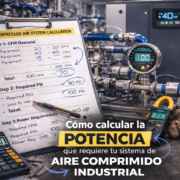 Calcular la Potencia Calcular la Potencia real que requiere la demanda de aire.