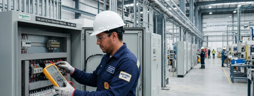 Fallas eléctricas en plantas industriales detectadas mediante inspección preventiva en tablero eléctrico industrial