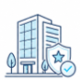 Icono de fortalecimiento de imagen corporativa para generar confianza en clientes, proveedores e inversionistas