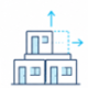 Icono de infraestructura preparada para crecer mediante oficinas diseñadas para futuras ampliaciones