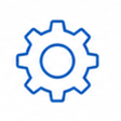 Icono de desgaste prematuro de maquinaria por mantenimiento insuficiente en equipos industriales.