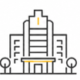 Icono de espacios corporativos para fortalecer la imagen institucional y la experiencia de visitantes
