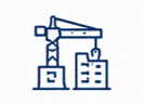 Icono de maniobras industriales para ampliaciones e integración de nuevos equipos en plantas industriales.