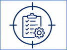 Icono de mantenimiento preventivo para polipastos y grúas viajeras que maximiza la disponibilidad de los equipos.