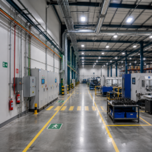 Modernización de instalaciones industriales con infraestructura actualizada, sistemas eléctricos y áreas operativas optimizadas para nuevas necesidades de producción