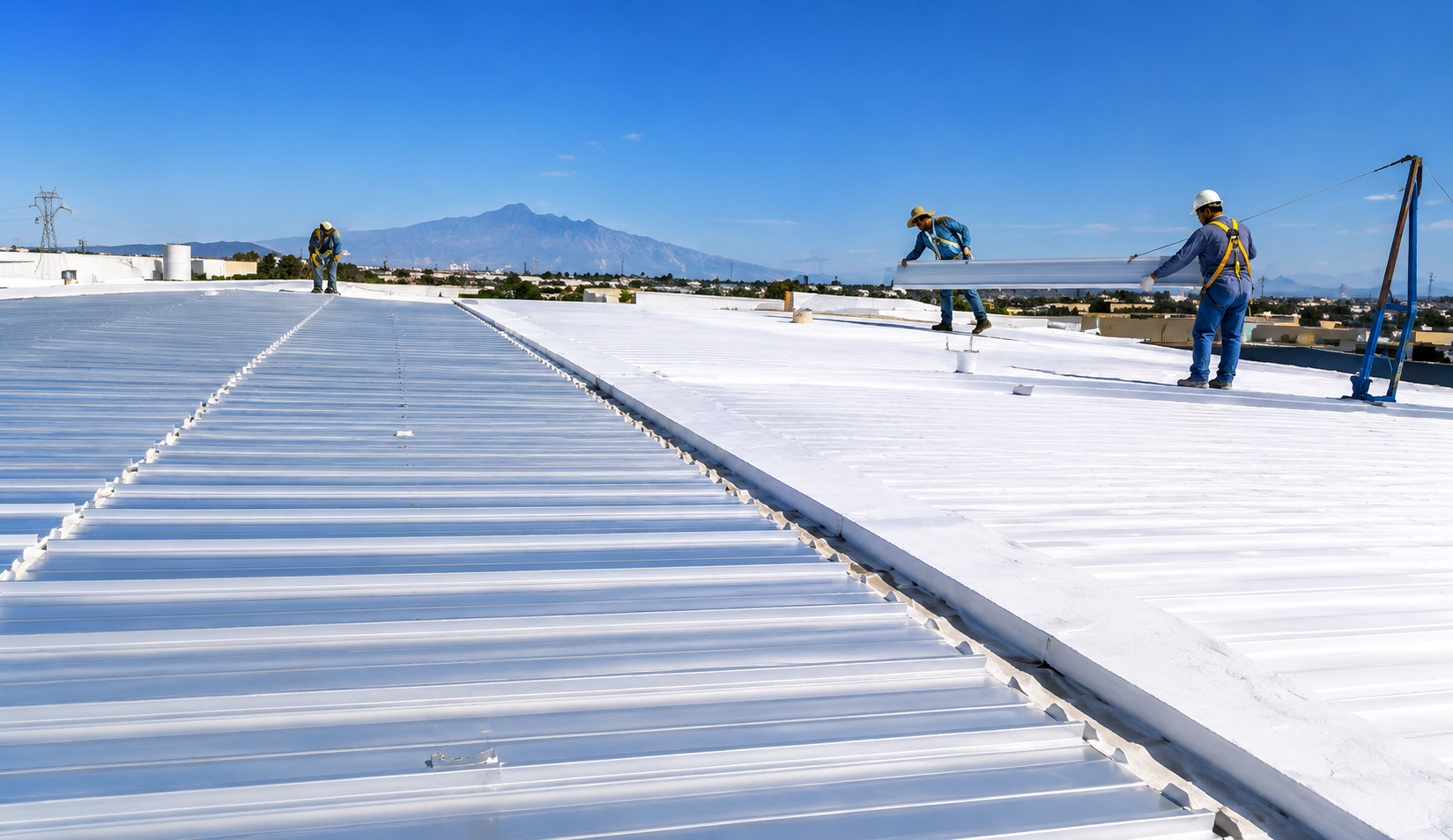 Rehabilitación de techumbre industrial con sustitución de láminas y recuperación de cubierta metálica