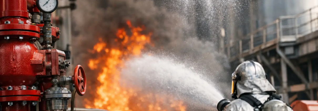 Sistema contra incendios industrial eficaz