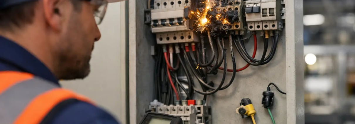 Errores en instalaciones eléctricas industriales