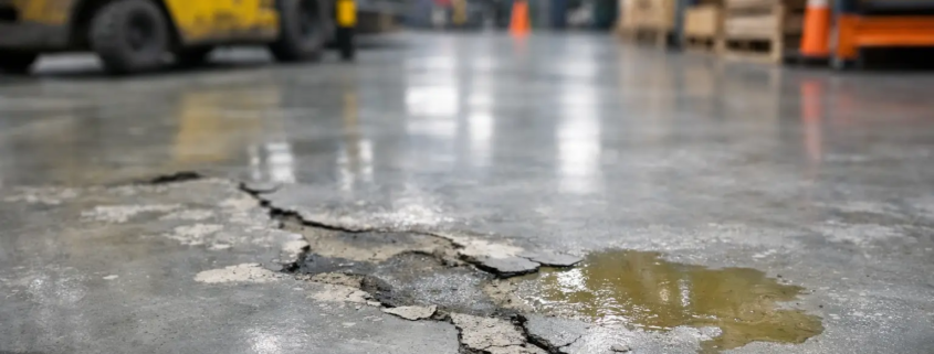 9 señales de piso epóxico dañado en planta