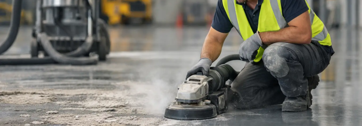 Cómo rehabilitar un piso epóxico industrial