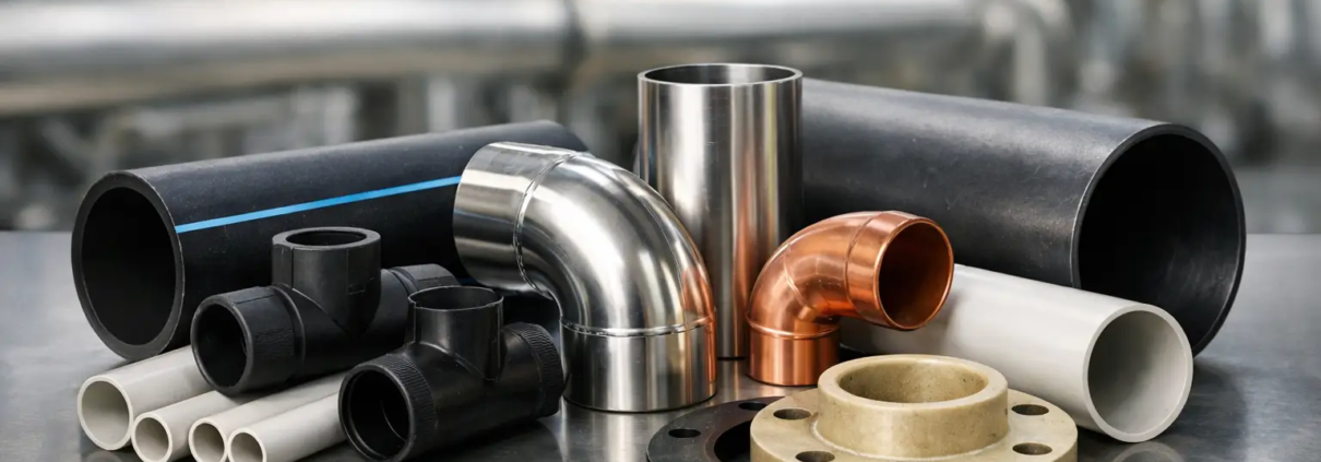 Mejores materiales para tubería industrial