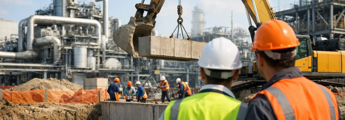 Obra civil para plantas industriales sin paradas