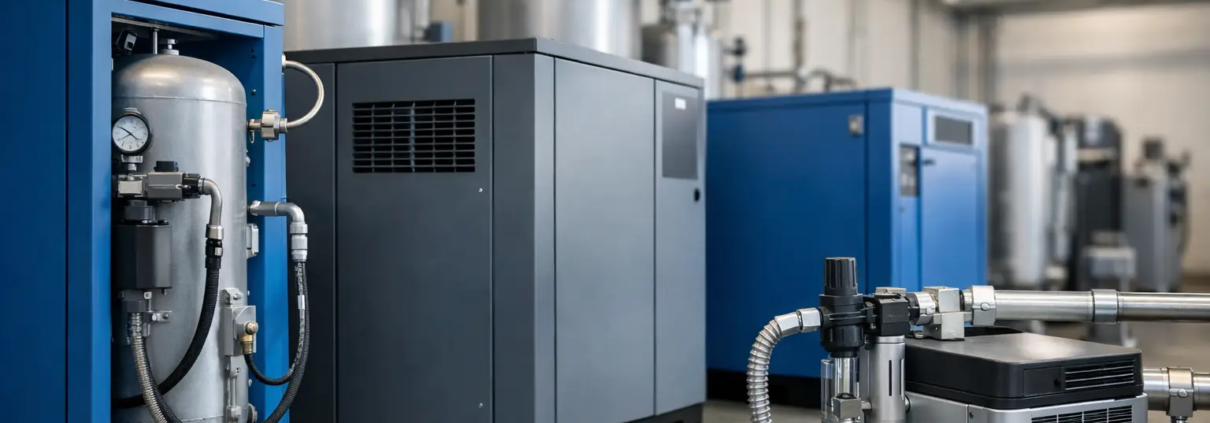 Compresores para sistemas de aire comprimido industrial
