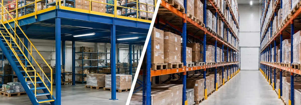 Mezzanine o racks selectivos: cuál conviene