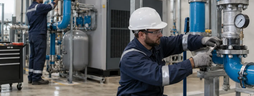 Mantenimiento preventivo de instalaciones y sistemas de aire comprimido industrial