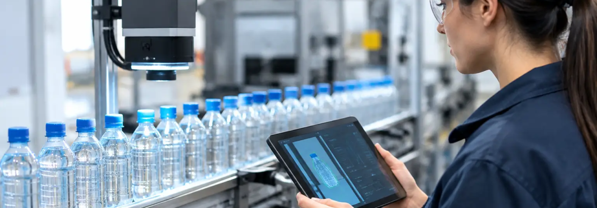 Inspección en línea de producción sin paros